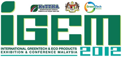 International Greentech & Eco Products Exhibition & Conference Malaysia (IGEM) 2012, Themed “Creating Green Wealth”, IGEM 2014 aims to help push the rapid adoption of green technology which is the emerging driver to deliver a double impact of sustainable economic growth as well as to address the environmental and energy security issues.